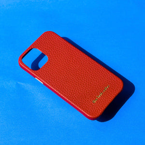 Leather Case: Pomegranate Red